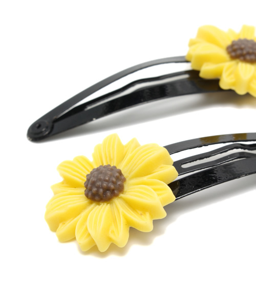 WEGO（ウィゴー）の「WEGO/フラワーヘアピン（その他ヘアアクセサリー・レディース・ホワイト/イエロー・FREE）」の3枚目の写真