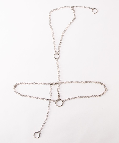 WEGO（ウィゴー）の「WEGO/チェーンハーネスベルト（ベルト・レディース・シルバー・FREE）」の2枚目の写真
