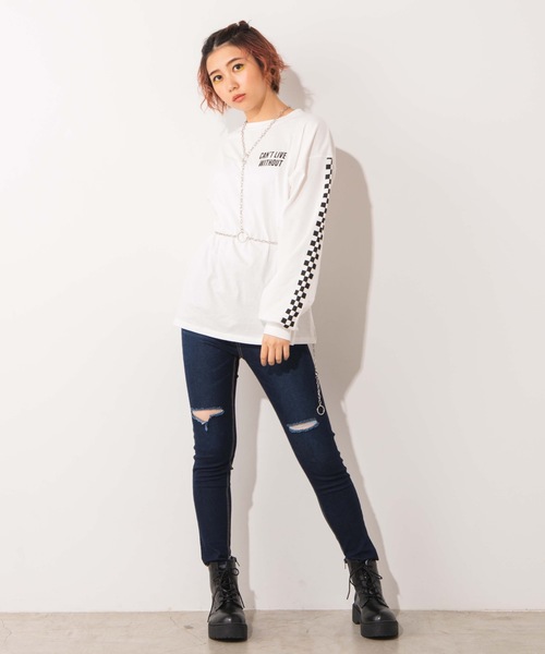 WEGO（ウィゴー）の「WEGO/チェーンハーネスベルト（ベルト・レディース・シルバー・FREE）」の7枚目の写真