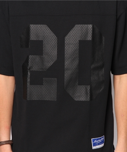 MONKEY TIME（モンキータイム）の「MT ∴ リバー メッシュ フットボールTEE ◆（Tシャツ/カットソー・メンズ・ホワイト/ブラック・LARGE/SMALL/MEDIUM/X-LARGE）」の13枚目の写真