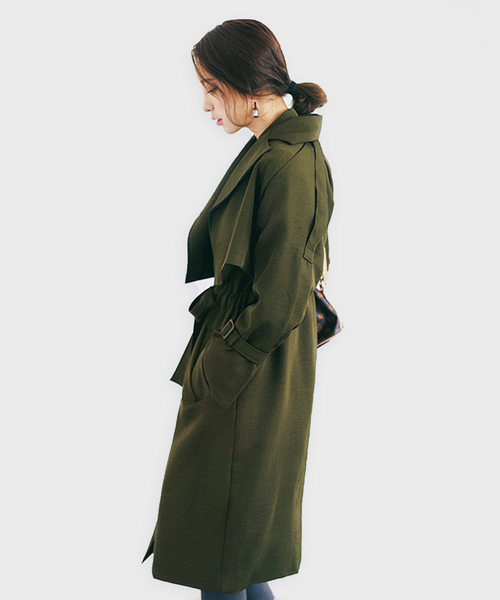 OSYAREVO(オシャレボ)の「トレンチコート ロング 3WAY レディース(トレンチコート・レディース・ブラック/ネイビー/カーキ/キャメル・SMALL/MEDIUM/LARGE)」の2枚目の写真