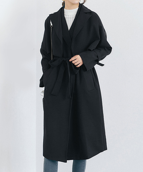 OSYAREVO(オシャレボ)の「トレンチコート ロング 3WAY レディース(トレンチコート・レディース・ブラック/ネイビー/カーキ/キャメル・SMALL/MEDIUM/LARGE)」の5枚目の写真