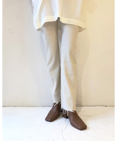 TODAYFUL(トゥデイフル)の「カットオフリブレギンス(レギンス/スパッツ・レディース・キナリ/ブラウン・FREE)」の2枚目の写真