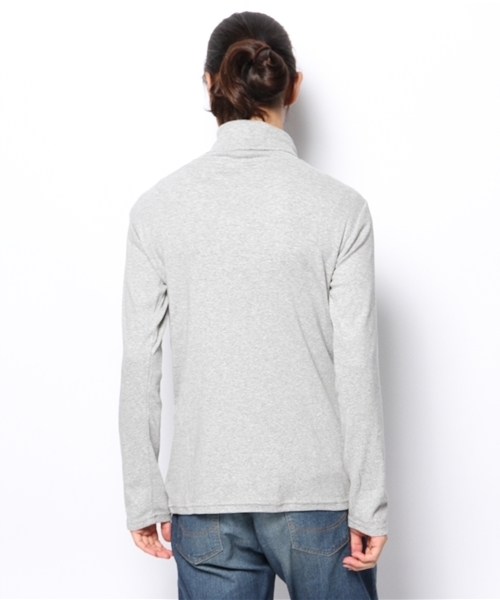 WEGO(ウィゴー)の「WEGO/フライスハイネックTシャツ(Tシャツ/カットソー・メンズ・ホワイト/ブラック/杢グレー・MEDIUM/LARGE)」の6枚目の写真