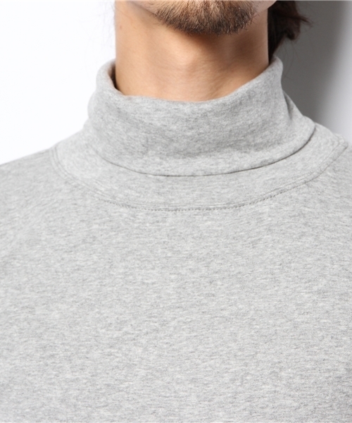 WEGO(ウィゴー)の「WEGO/フライスハイネックTシャツ(Tシャツ/カットソー・メンズ・ホワイト/ブラック/杢グレー・MEDIUM/LARGE)」の7枚目の写真