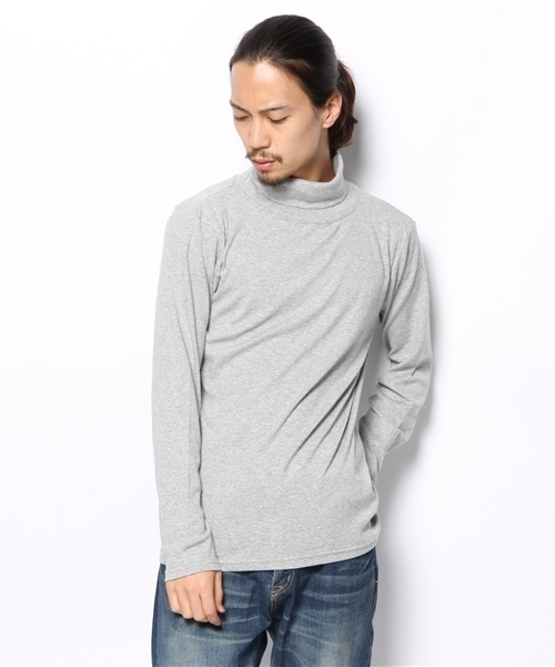 WEGO(ウィゴー)の「WEGO/フライスハイネックTシャツ(Tシャツ/カットソー・メンズ・ホワイト/ブラック/杢グレー・MEDIUM/LARGE)」の14枚目の写真