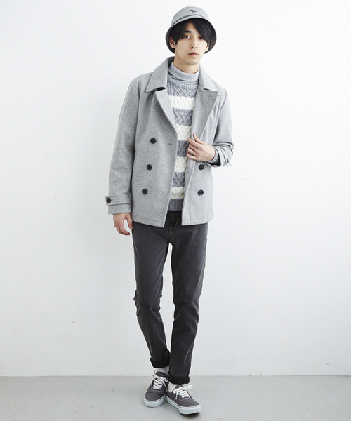 WEGO(ウィゴー)の「WEGO/フライスハイネックTシャツ(Tシャツ/カットソー・メンズ・ホワイト/ブラック/杢グレー・MEDIUM/LARGE)」の16枚目の写真