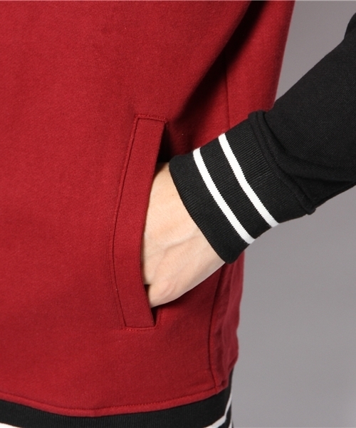 WEGO（ウィゴー）の「WEGO/ワッペンスウェットスタジャン（スタジャン・メンズ・ネイビー/キャメル/ワイン/ブラック/その他1・LARGE/MEDIUM）」の11枚目の写真