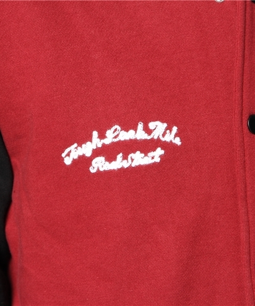 WEGO（ウィゴー）の「WEGO/ワッペンスウェットスタジャン（スタジャン・メンズ・ネイビー/キャメル/ワイン/ブラック/その他1・LARGE/MEDIUM）」の13枚目の写真