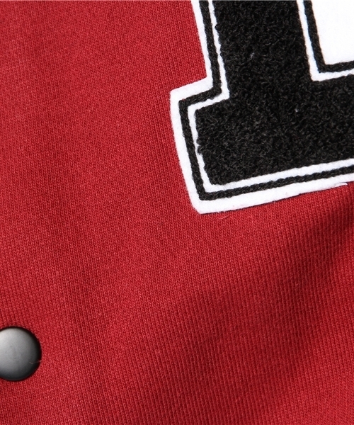 WEGO（ウィゴー）の「WEGO/ワッペンスウェットスタジャン（スタジャン・メンズ・ネイビー/キャメル/ワイン/ブラック/その他1・LARGE/MEDIUM）」の15枚目の写真