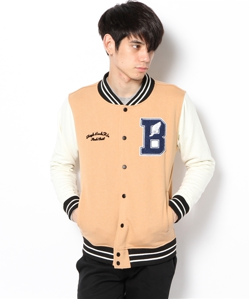 WEGO（ウィゴー）の「WEGO/ワッペンスウェットスタジャン（スタジャン・メンズ・ネイビー/キャメル/ワイン/ブラック/その他1・LARGE/MEDIUM）」の20枚目の写真