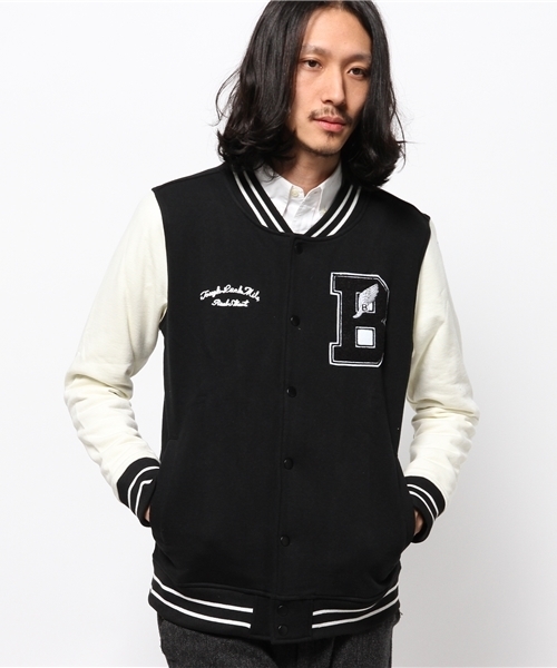 WEGO（ウィゴー）の「WEGO/ワッペンスウェットスタジャン（スタジャン・メンズ・ネイビー/キャメル/ワイン/ブラック/その他1・LARGE/MEDIUM）」の22枚目の写真