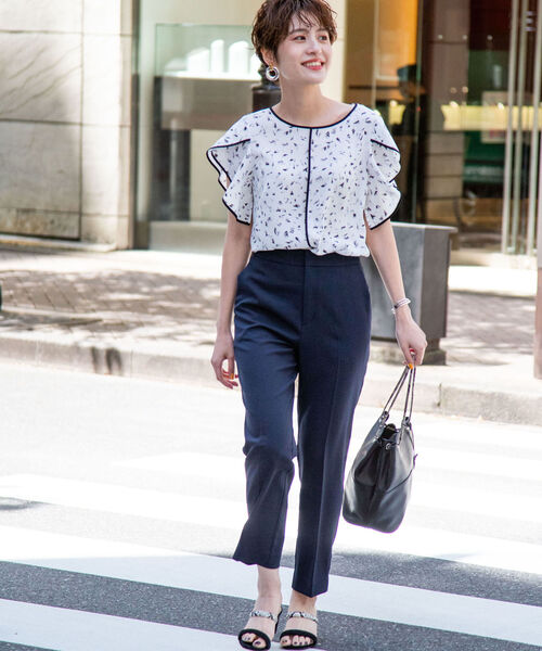 NOLLEY’S Sophi（ノーリーズソフィ）の「SYツイルパンツ（その他パンツ・レディース・ブラック/キャメル/ネイビー/グレイッシュベージュ・36/38/34/40）」の12枚目の写真