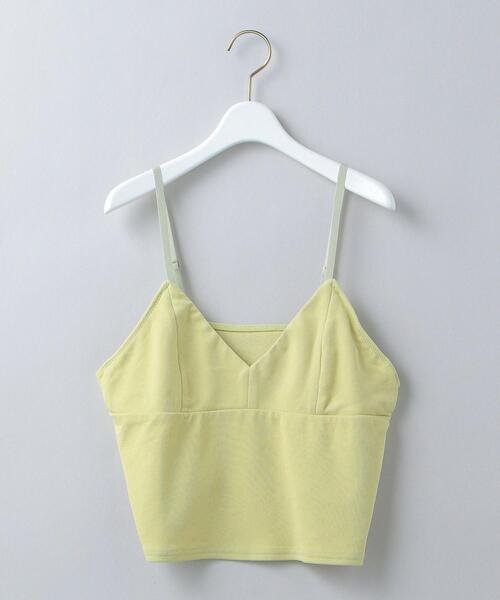 6(ロク)の「<6(ROKU)>CAMISOLE/キャミソール(キャミソール・レディース・ライム/ブラウン・FREE)」の1枚目の写真