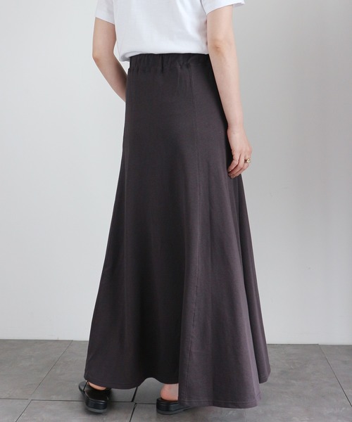 AMERICAN HOLIC(アメリカンホリック)の「ミニ裏毛リラックスマキシスカート① 〇*(スカート・レディース・チャコールグレー/グレイッシュベージュ・FREE)」の5枚目の写真