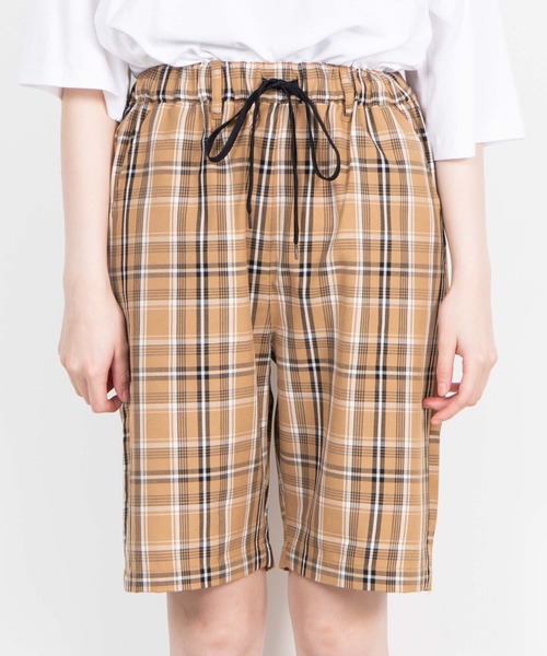 WEGO（ウィゴー）の「WEGO/チェックハーフパンツ（その他パンツ・レディース・ベージュ系その他2・FREE）」の6枚目の写真