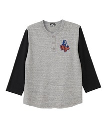 HYSTERIC GLAMOUR | HYS NINERSヘンリーネック 7分袖Tシャツ(Tシャツ/カットソー)