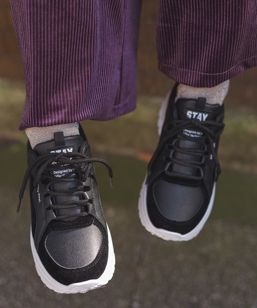 SpRay（スプレイ）の「厚底スニーカー（スニーカー・レディース・ブラック/ベージュ/アイボリー・SMALL/MEDIUM/LARGE）」の7枚目の写真