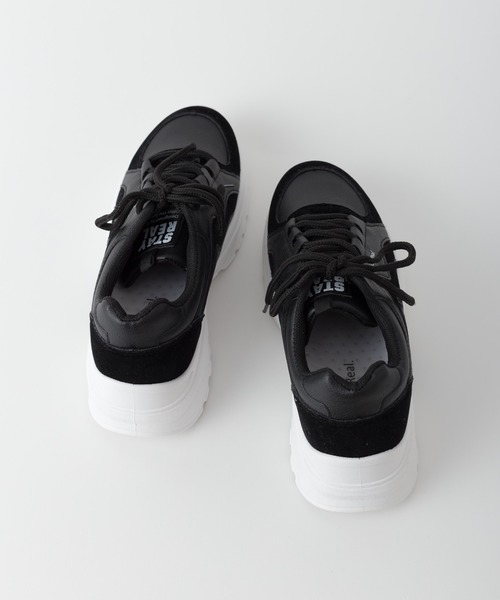 SpRay（スプレイ）の「厚底スニーカー（スニーカー・レディース・ブラック/ベージュ/アイボリー・SMALL/MEDIUM/LARGE）」の9枚目の写真