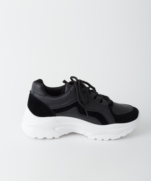 SpRay（スプレイ）の「厚底スニーカー（スニーカー・レディース・ブラック/ベージュ/アイボリー・SMALL/MEDIUM/LARGE）」の11枚目の写真