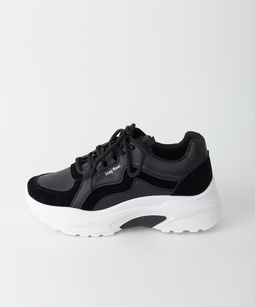 SpRay（スプレイ）の「厚底スニーカー（スニーカー・レディース・ブラック/ベージュ/アイボリー・SMALL/MEDIUM/LARGE）」の12枚目の写真