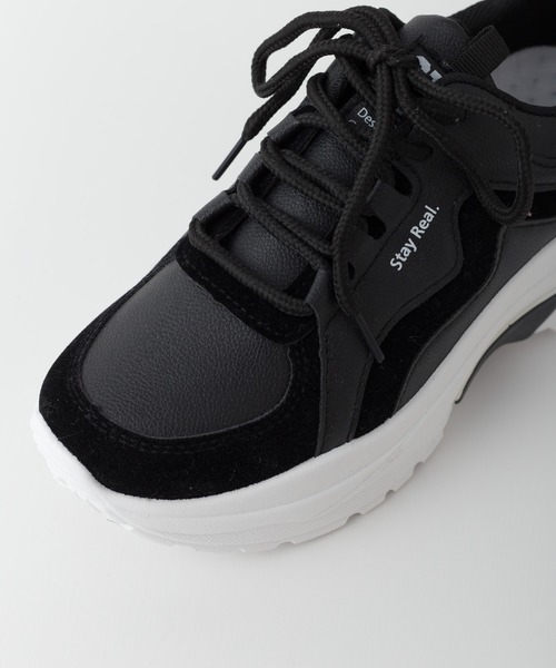 SpRay（スプレイ）の「厚底スニーカー（スニーカー・レディース・ブラック/ベージュ/アイボリー・SMALL/MEDIUM/LARGE）」の15枚目の写真