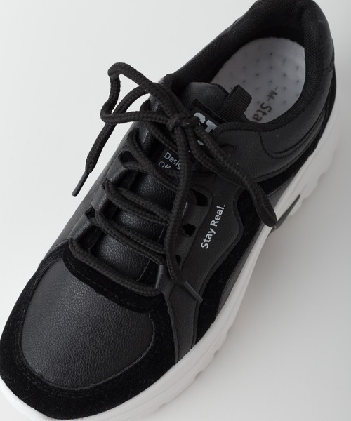 SpRay（スプレイ）の「厚底スニーカー（スニーカー・レディース・ブラック/ベージュ/アイボリー・SMALL/MEDIUM/LARGE）」の19枚目の写真