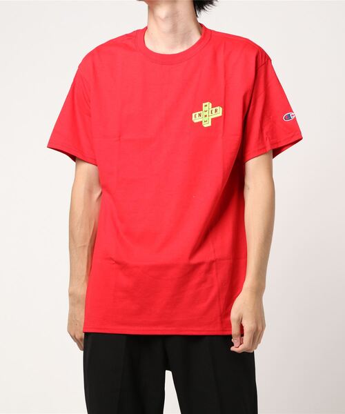 'ENER embroidery Tee ''key logo'（Tシャツ/カットソー）｜ENER（イーエヌイーアール）