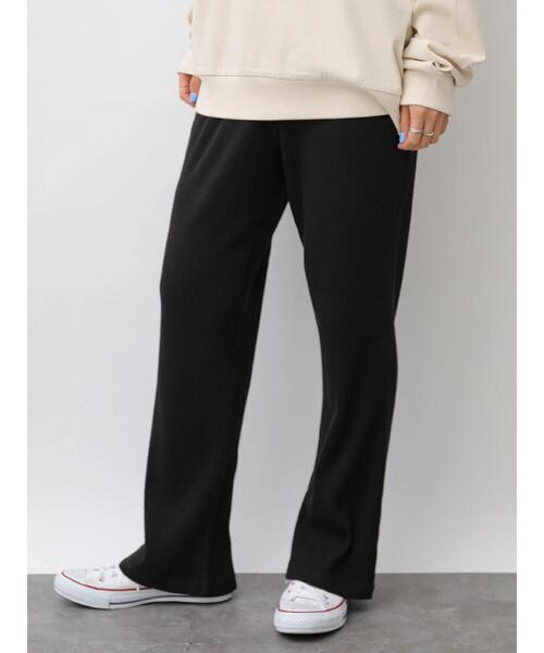 AMERICAN HOLIC（アメリカンホリック）の「リブカットパンツ　〇＊（その他パンツ・レディース・ブラック/ブラウン/グレイッシュベージュ・M/L）」の6枚目の写真