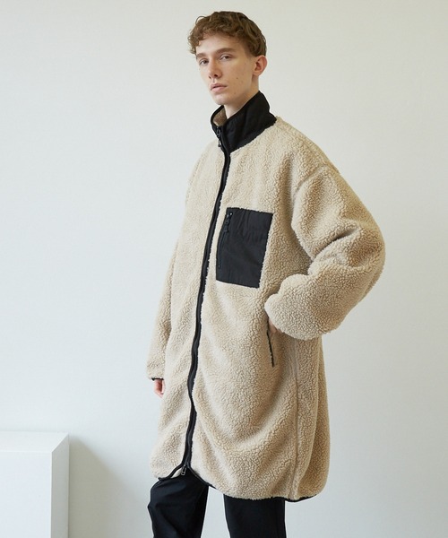 【セール】/ハイネック ボアロングコート/（ダウンジャケット/コート）｜NO WAY（ノーウェイ）