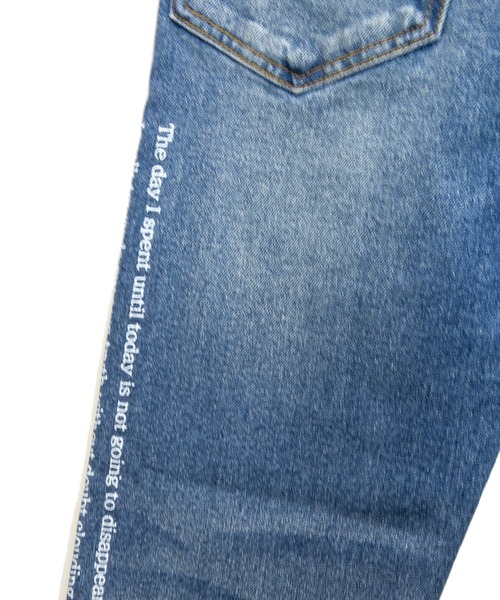 GALLIS ADDICTION（ガリスアディクション）の「GA MESSAGE DENIM PANTS/デニム ジョガー パンツ（デニムパンツ・メンズ・ブラック/インディゴブルー・S/M/L）」の7枚目の写真