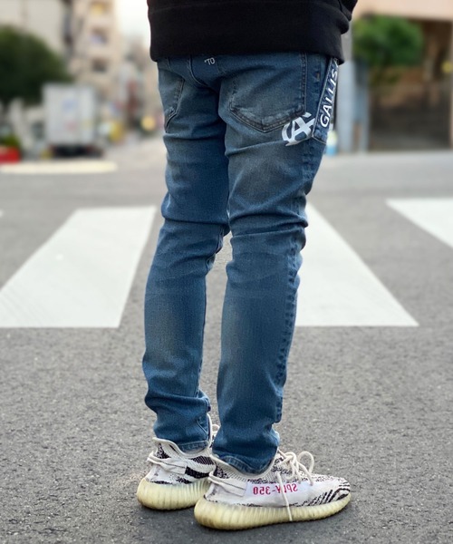 GALLIS ADDICTION（ガリスアディクション）の「GA MESSAGE DENIM PANTS/デニム ジョガー パンツ（デニムパンツ・メンズ・ブラック/インディゴブルー・S/M/L）」の17枚目の写真