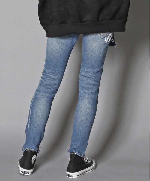 GALLIS ADDICTION（ガリスアディクション）の「GA MESSAGE DENIM PANTS/デニム ジョガー パンツ（デニムパンツ・メンズ・ブラック/インディゴブルー・S/M/L）」の21枚目の写真