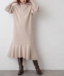 natural couture | 【WEB限定】ダンボールニットフードワンピース Mサイズ(ワンピース)