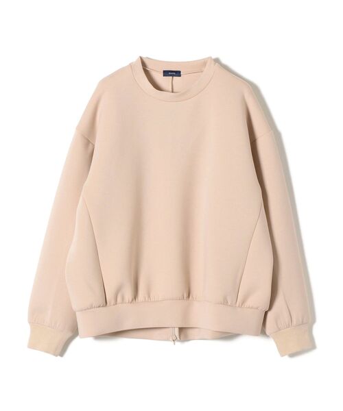 SHIPS（シップス）の「ダブルニットバックジッププルオーバー（Tシャツ/カットソー・レディース・ブラック/ベージュ/ピンク/ライトグレー・ONE SIZE）」の5枚目の写真