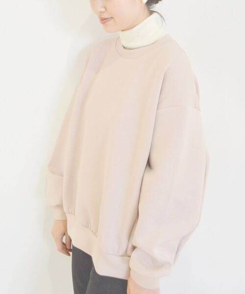 SHIPS（シップス）の「ダブルニットバックジッププルオーバー（Tシャツ/カットソー・レディース・ブラック/ベージュ/ピンク/ライトグレー・ONE SIZE）」の17枚目の写真