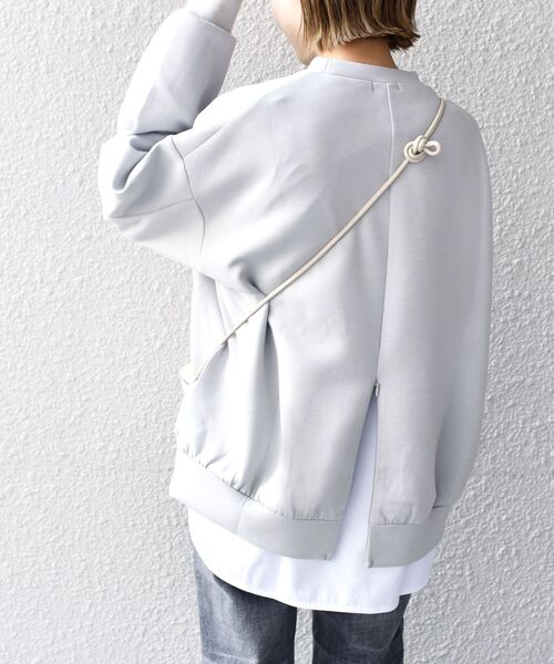 SHIPS（シップス）の「ダブルニットバックジッププルオーバー（Tシャツ/カットソー・レディース・ブラック/ベージュ/ピンク/ライトグレー・ONE SIZE）」の22枚目の写真