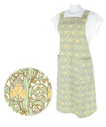 NAIGAI（ナイガイ）の「LICIE MADE WITH LIBERTY FABRIC 40ブロード 綿100% イスミニ 後結び ロングエプロン 70551006（エプロン）」