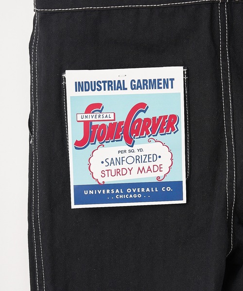 UNIVERSAL OVERALL（ユニバーサルオーバーオール）の「【UNIVERSAL OVERALL×TYPY】別注サロペット（サロペット/オーバーオール・キッズ・オフホワイト/ブラック・SMALL/MEDIUM/LARGE/X-LARGE/XX-LARGE）」の4枚目の写真