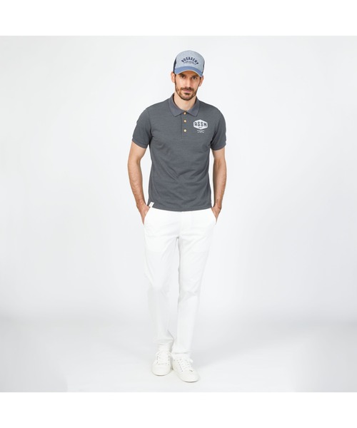 【Rosasen/GOLF】ヴィンテージアート天竺半袖ポロシャツ