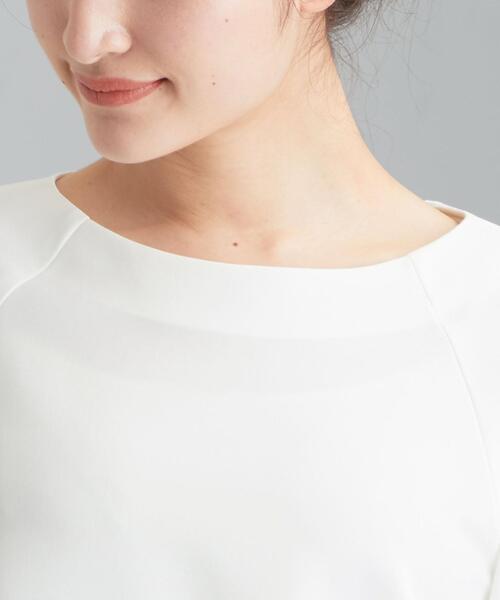 green label relaxing（グリーンレーベルリラクシング）の「[ 手洗い可能 / サラフール ]D ソデ タック ブラウス -JPPSBO ◇No09◇（シャツ/ブラウス・レディース・オフホワイト/ネイビー/ベージュ/ライトグレー・FREE）」の5枚目の写真