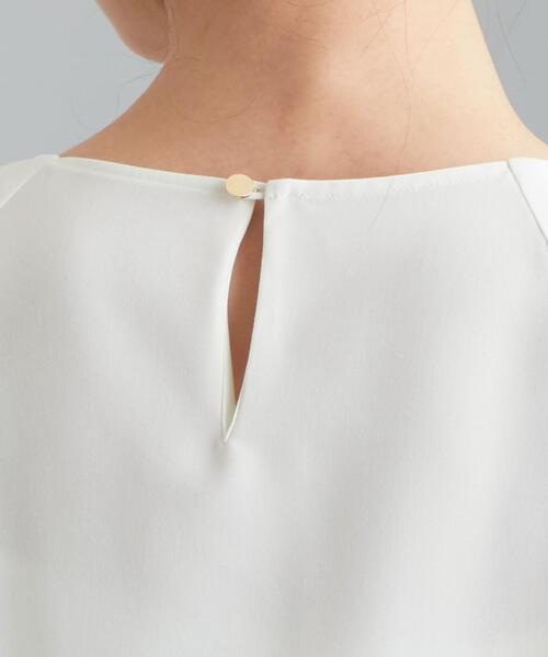 green label relaxing（グリーンレーベルリラクシング）の「[ 手洗い可能 / サラフール ]D ソデ タック ブラウス -JPPSBO ◇No09◇（シャツ/ブラウス・レディース・オフホワイト/ネイビー/ベージュ/ライトグレー・FREE）」の7枚目の写真