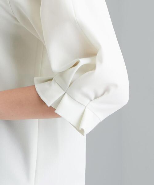 green label relaxing（グリーンレーベルリラクシング）の「[ 手洗い可能 / サラフール ]D ソデ タック ブラウス -JPPSBO ◇No09◇（シャツ/ブラウス・レディース・オフホワイト/ネイビー/ベージュ/ライトグレー・FREE）」の8枚目の写真