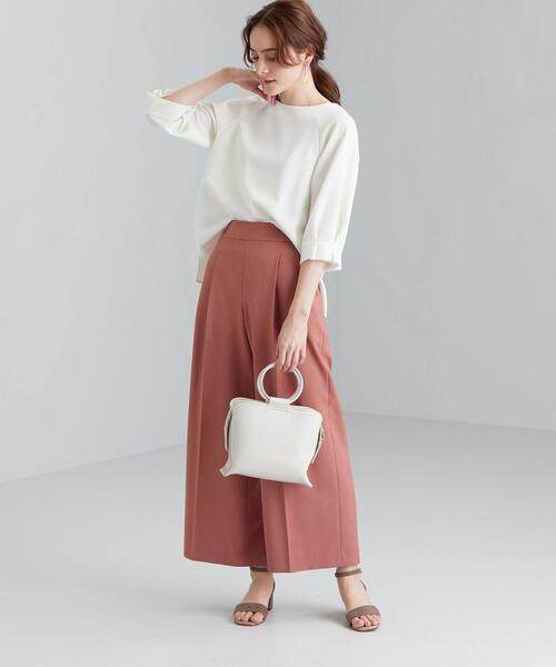 green label relaxing（グリーンレーベルリラクシング）の「[ 手洗い可能 / サラフール ]D ソデ タック ブラウス -JPPSBO ◇No09◇（シャツ/ブラウス・レディース・オフホワイト/ネイビー/ベージュ/ライトグレー・FREE）」の12枚目の写真