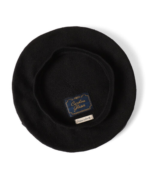 CAROLINA GLASER（カロリナ グレイサー）の「Barairo no Boushi × CAROLINA GLASER / ドットシフォン ベレー帽（キャップ・レディース・ブラック・ONE SIZE）」の6枚目の写真