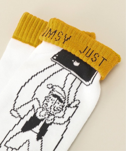 Whimsy（ウィムジー）の「【Whimsy / ウィムジー】 MARIOT SOCKS（ソックス/靴下・メンズ・ホワイト/ブラック・FREE）」の3枚目の写真