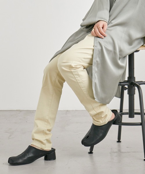 Fashion Letter（ファッションレター）の「ストレッチツイルスキニーパンツ（その他パンツ・レディース・ブラック/ベージュ/カーキ/チャコール/キナリ・M/LL/3L/4L/L）」の2枚目の写真