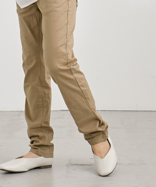 Fashion Letter（ファッションレター）の「ストレッチツイルスキニーパンツ（その他パンツ・レディース・ブラック/ベージュ/カーキ/チャコール/キナリ・M/LL/3L/4L/L）」の16枚目の写真