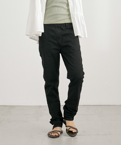 Fashion Letter（ファッションレター）の「ストレッチツイルスキニーパンツ（その他パンツ・レディース・ブラック/ベージュ/カーキ/チャコール/キナリ・M/LL/3L/4L/L）」の13枚目の写真