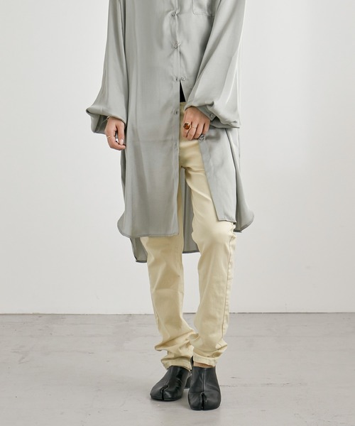 Fashion Letter（ファッションレター）の「ストレッチツイルスキニーパンツ（その他パンツ・レディース・ブラック/ベージュ/カーキ/チャコール/キナリ・M/LL/3L/4L/L）」の20枚目の写真